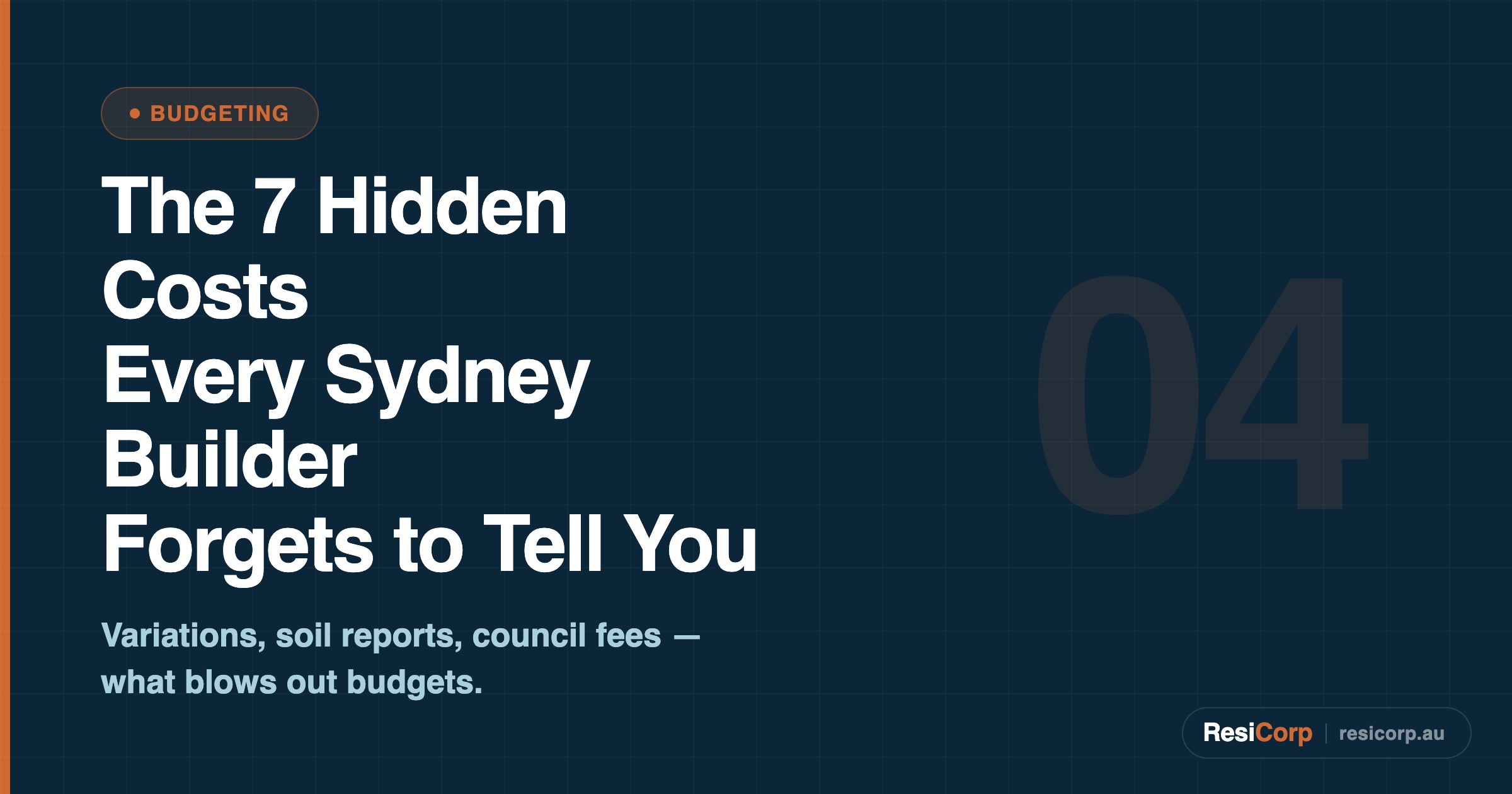 The 7 Hidden Costs Every Sydney Builder Forgets to Tell You